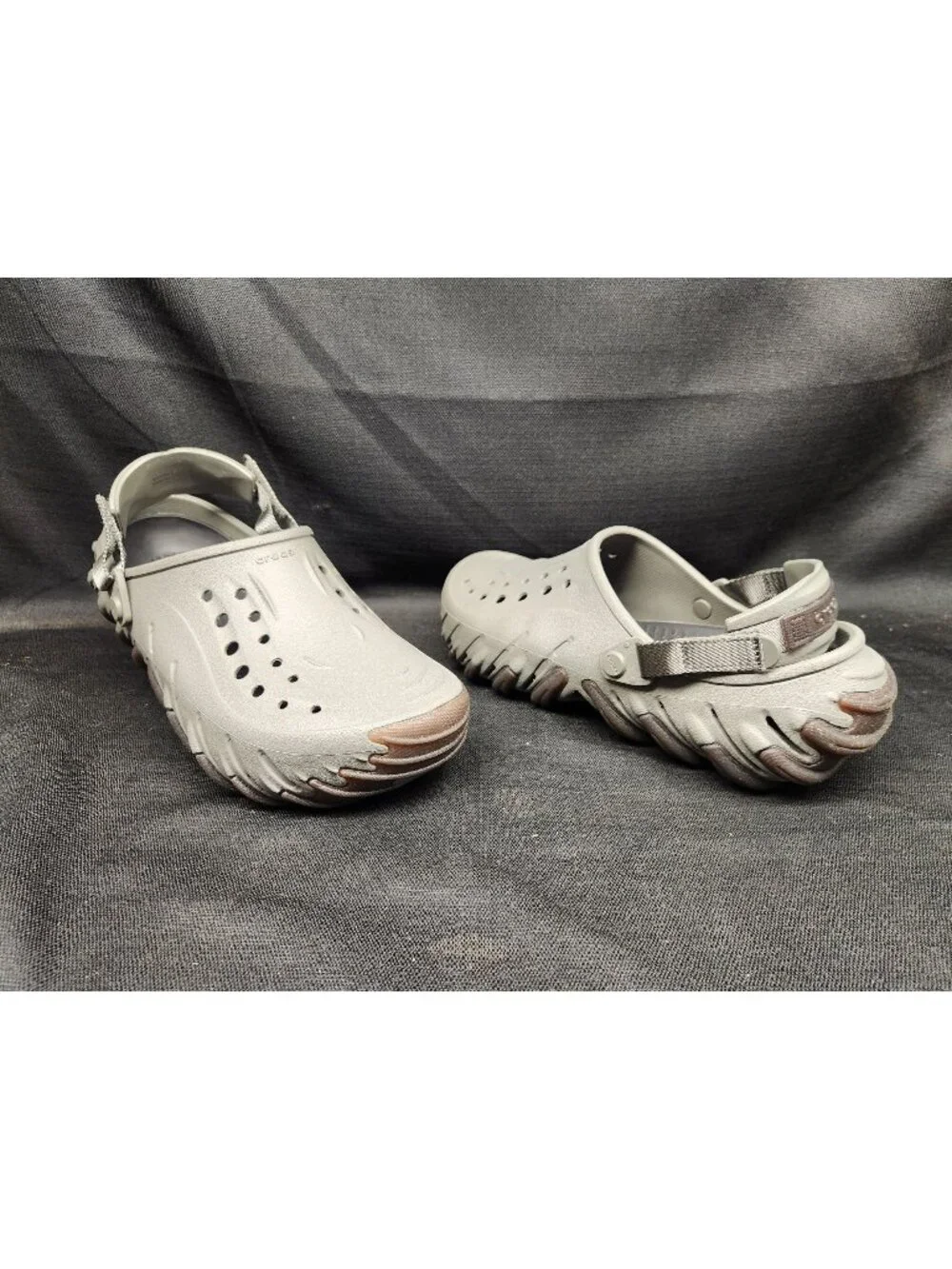 Crocs Men's Echo Gum RO Clog Slip-On 211675-1WS Grey Size 10 NEW WITH TAGS!